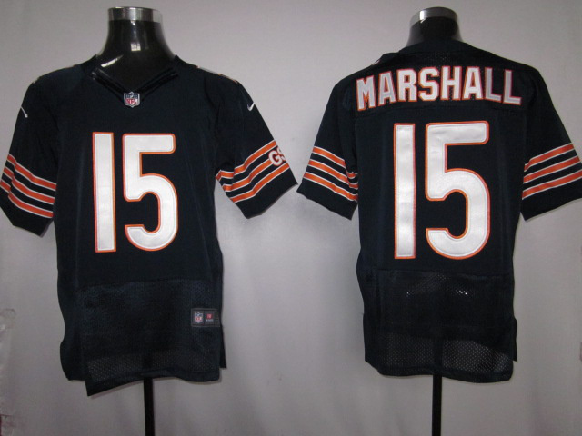 Chicago Bears 15 Central Florida Marshall Nike Blue NFL NFL Elite Jersey